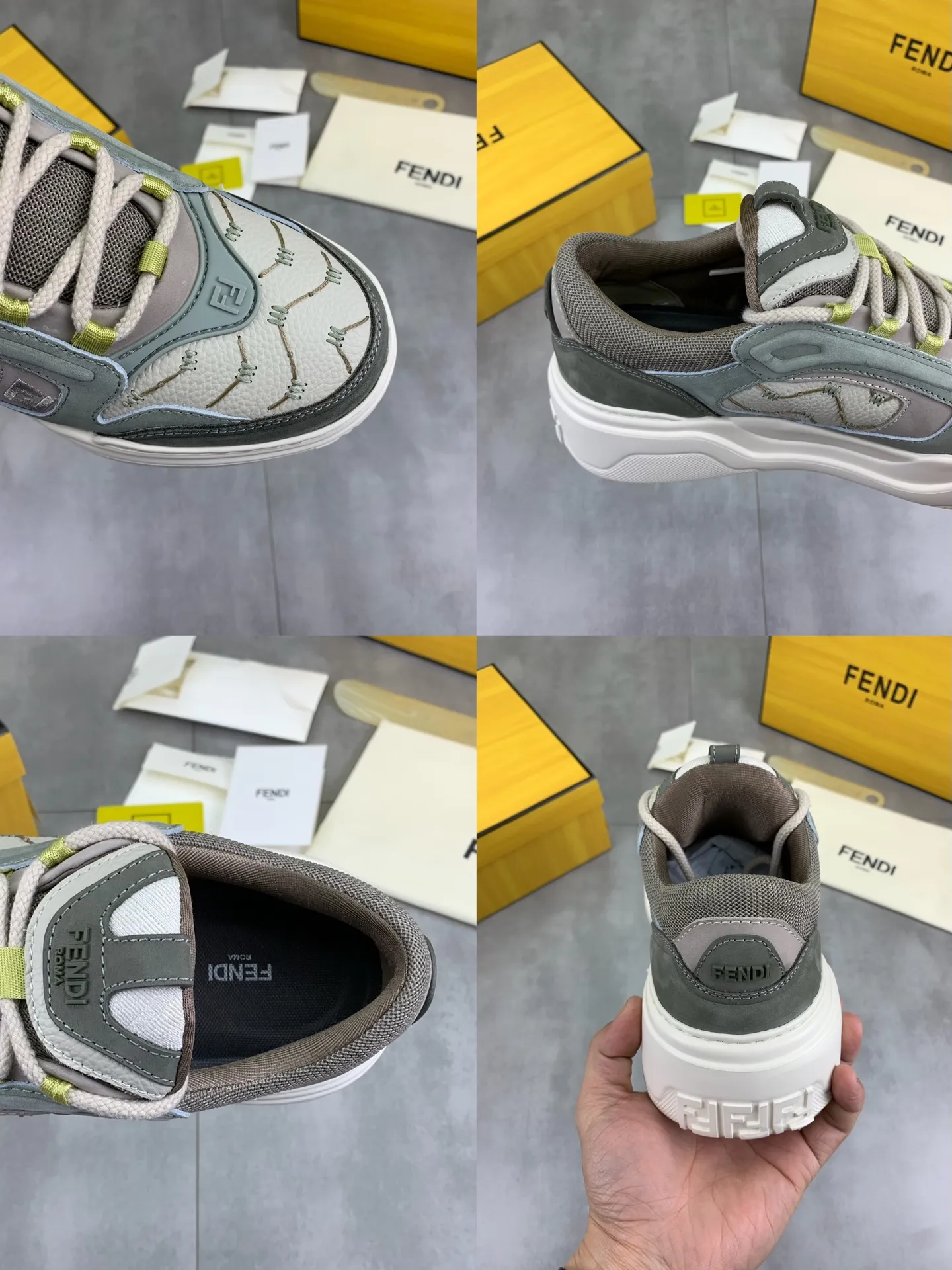 Men's Men's Shoes 💰P800 New Style 💰💎💎💎Summer Hot Style [FENDI Fendi] Top Version 🆕New slip-on sneakers, wavy soles engraved with original words. Embossed Fendi Flow lettering on the heel. The upper is made of high-end calfskin and breathable materials. Original lining with tone-on-tone details decorated with innovative handcrafting techniques. Ultra-light and wear-resistant TPU and IP foam soles, overall lightweight and comfortable. Size:39-44 (38 45 can be customized)